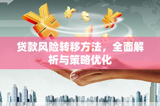 莒光贷款风险转移方法，全面解析与策略优化