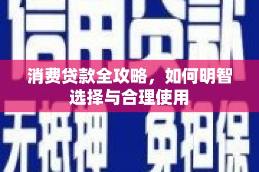 莒光消费贷款全攻略，如何明智选择与合理使用