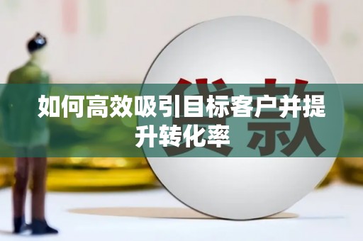 莒光如何高效吸引目标客户并提升转化率