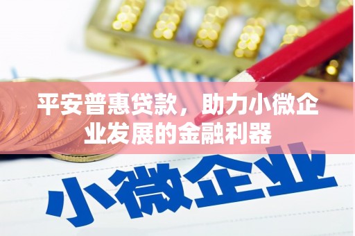 莒光平安普惠贷款，助力小微企业发展的金融利器