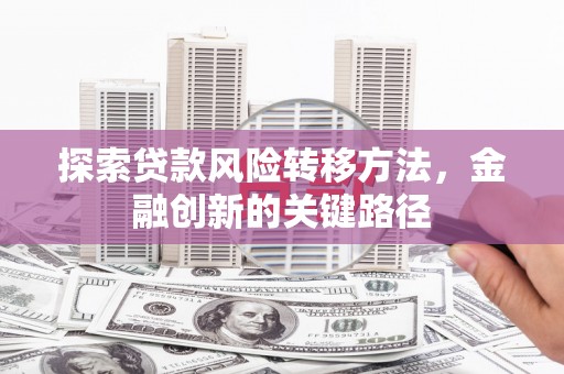 莒光探索贷款风险转移方法，金融创新的关键路径