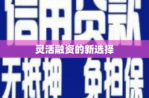 莒光灵活融资的新选择