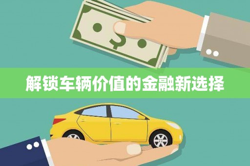 莒光解锁车辆价值的金融新选择